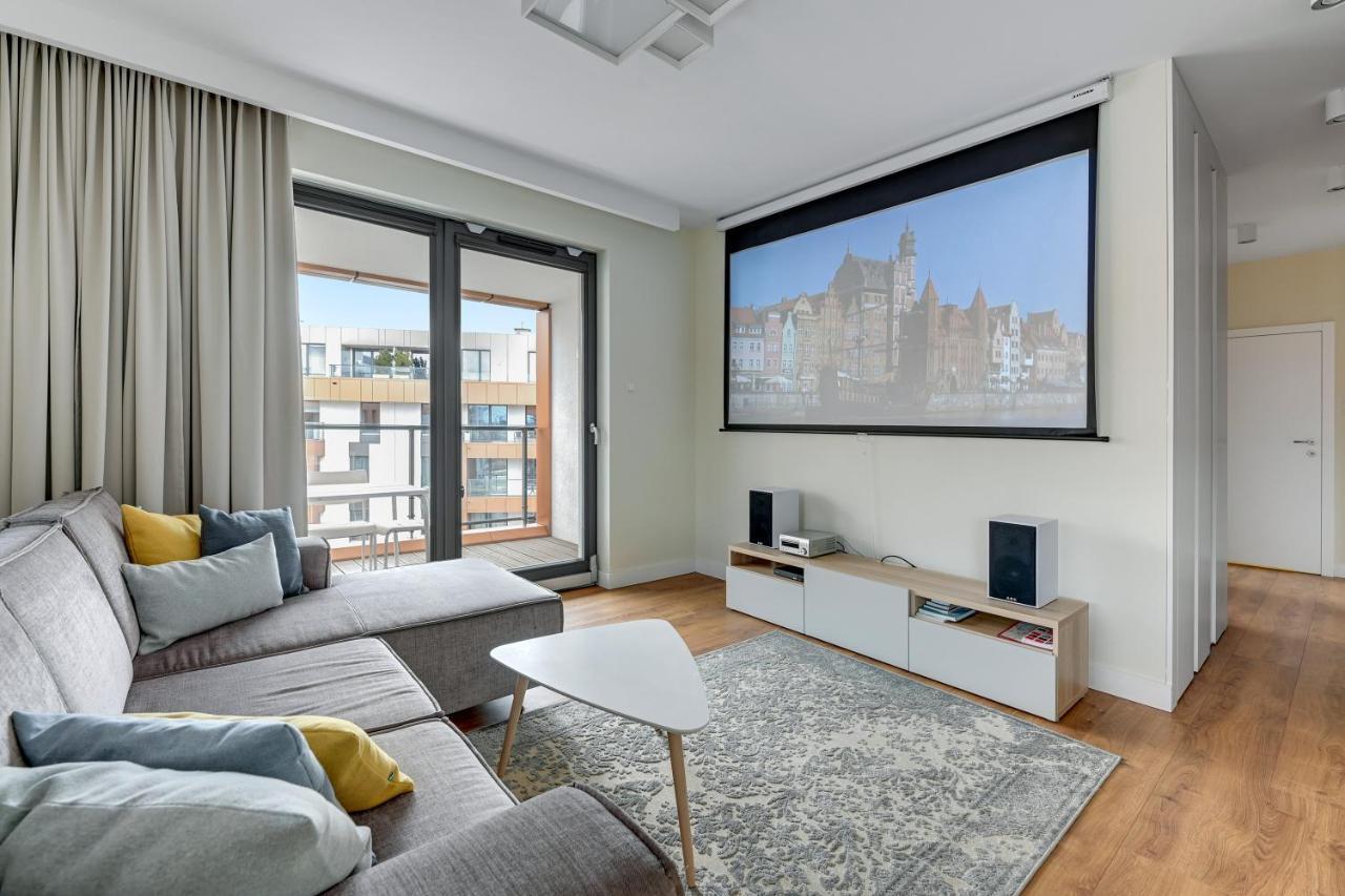 Premium Family & Business Old Town Riverside Apartment With Parking グダニスク エクステリア 写真